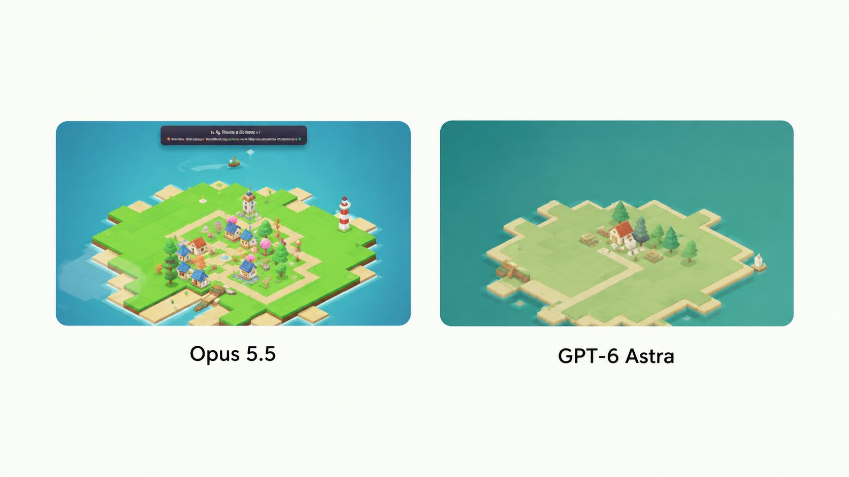 Opus 5.5 and GPT-6 Astra compare on game prototypes