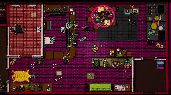 top-down shooter Hotline Miami