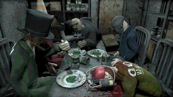 four players to play Machine Party