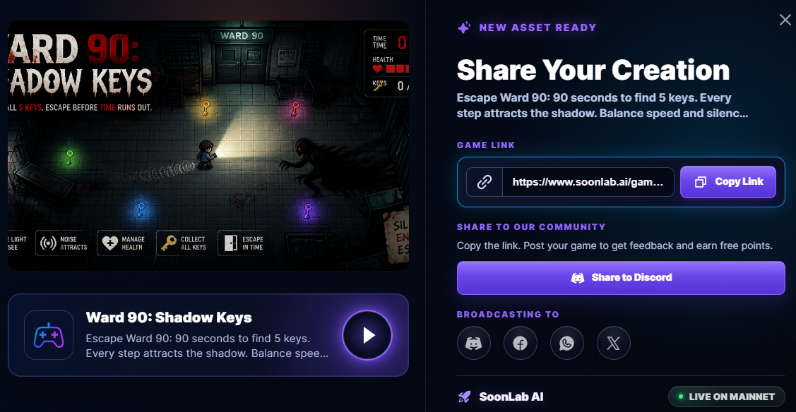 share your puzzle game on SoonLab