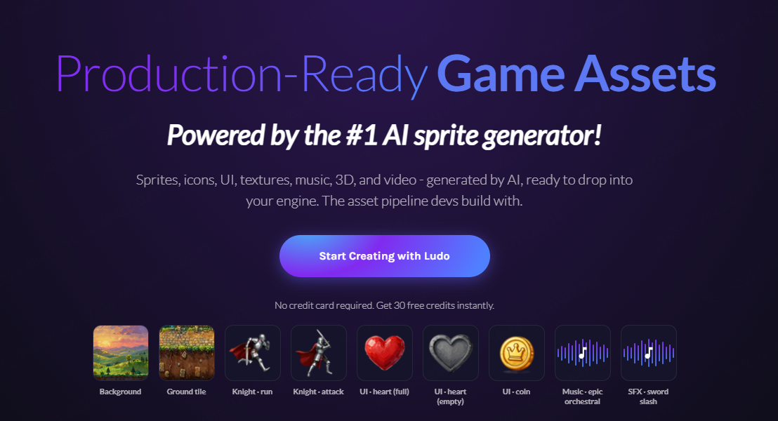 Ludo AI homepage