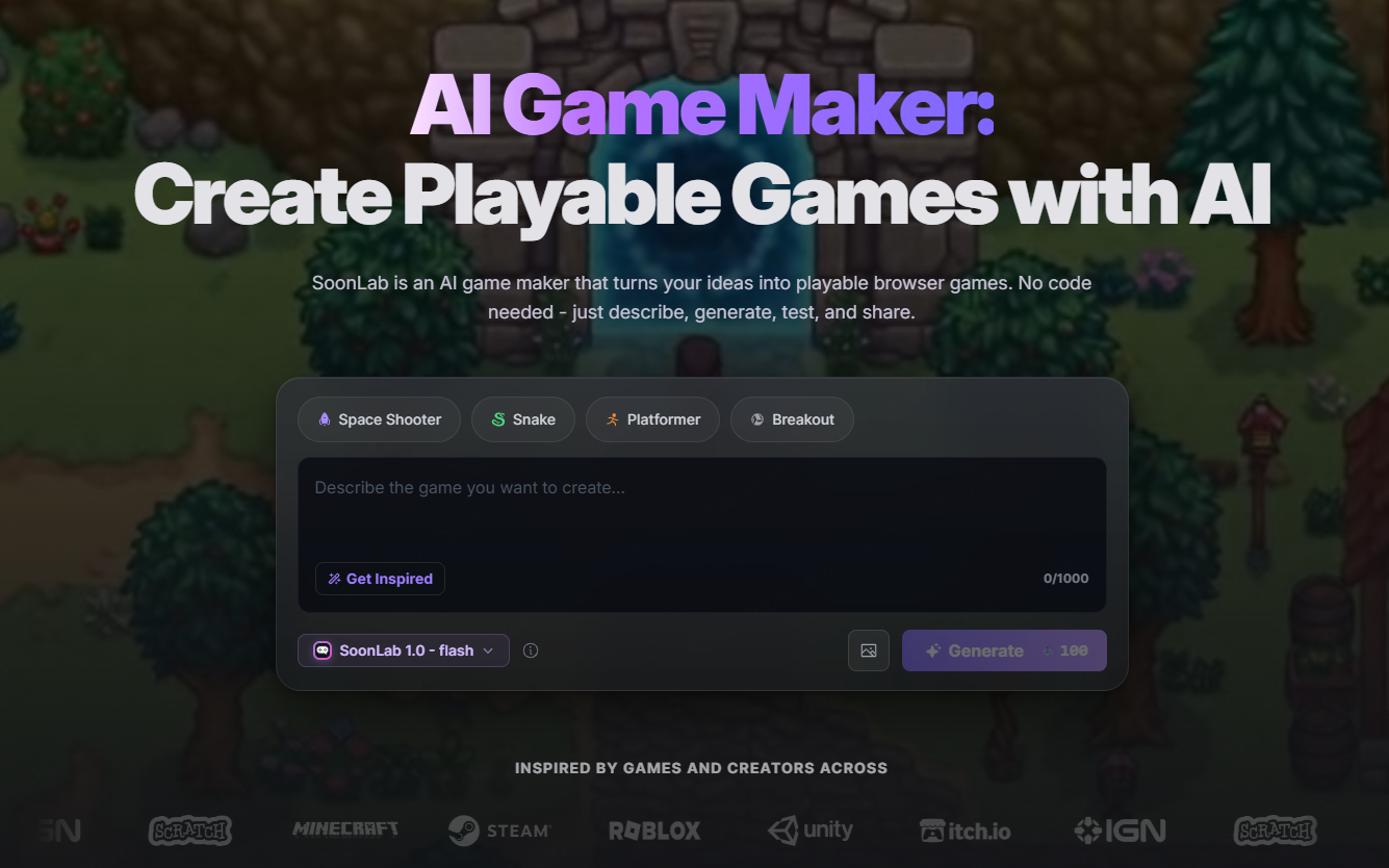 Construct 3 alternative SoonLab