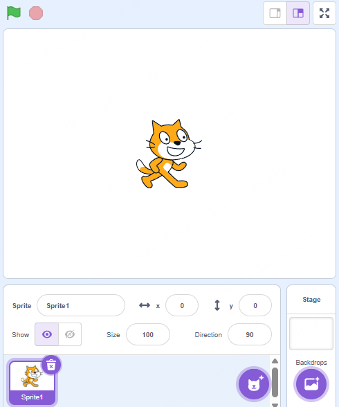 create a player sprite on Scratch
