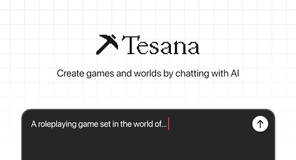 Tesana AI homepage