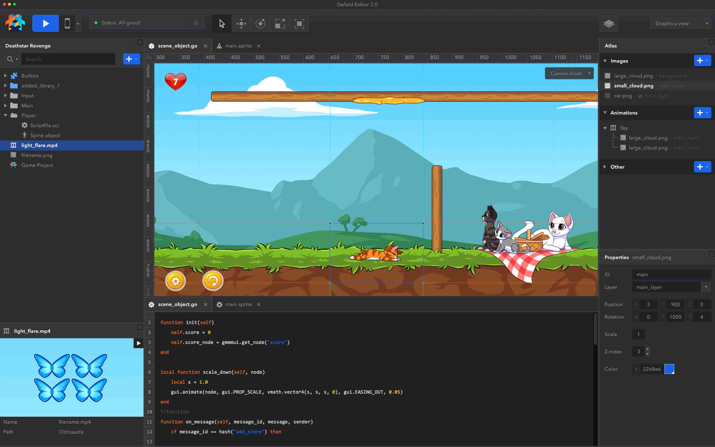 game engine Defold
