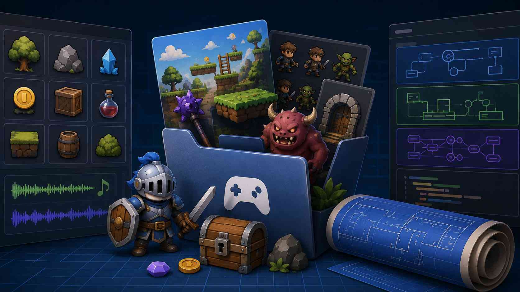 Third-Party game assets and templates