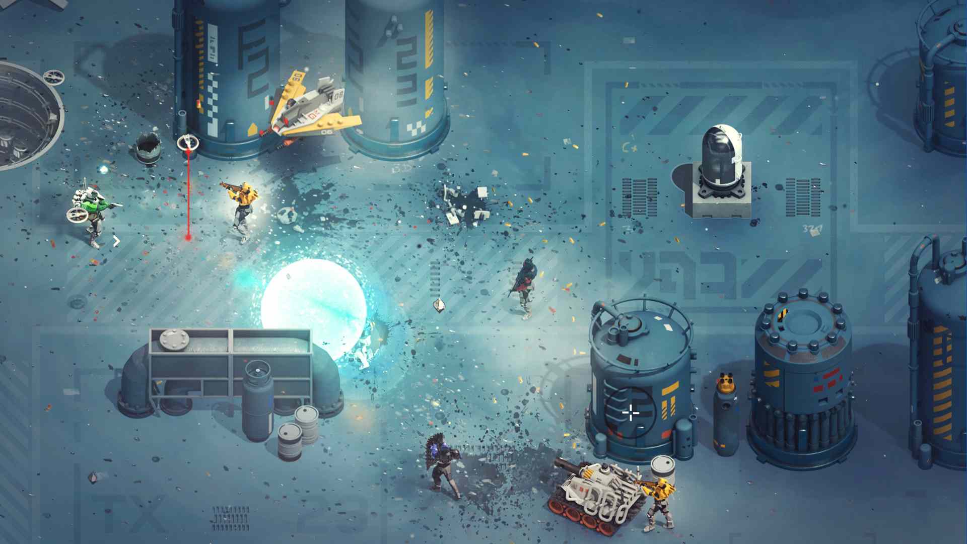 top-down shooter SYNTHETIK: Legion Rising