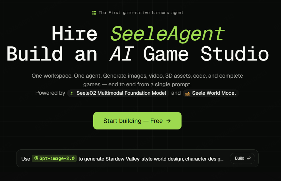 AI game generator Seele