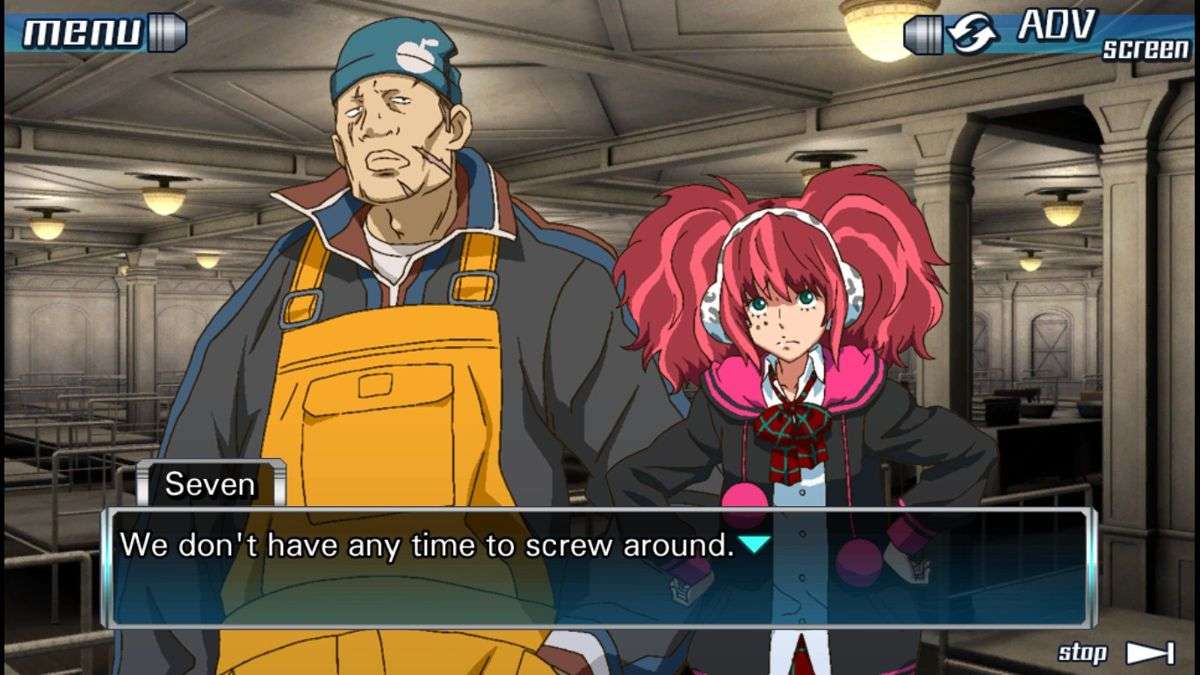 visual novel game Zero Escape