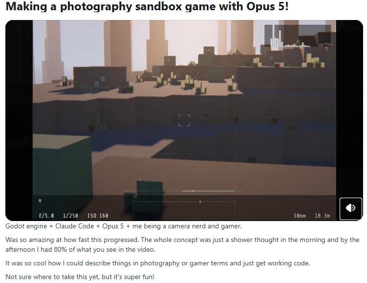 Opus 5 game development user feedback