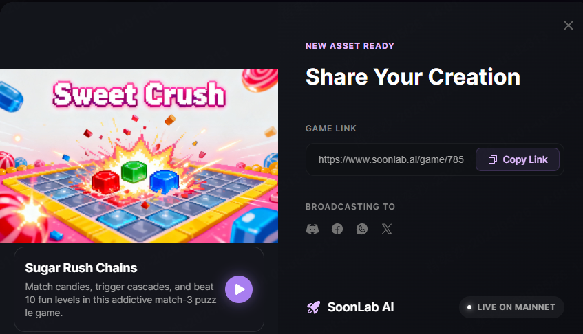 share web games on SoonLab