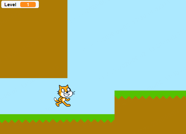 platformer game in Scratch