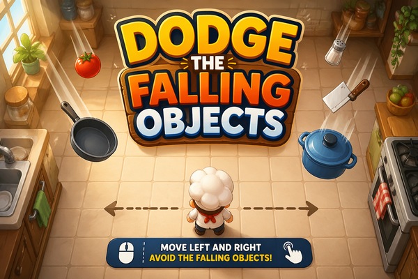 make dodge the falling objects without code